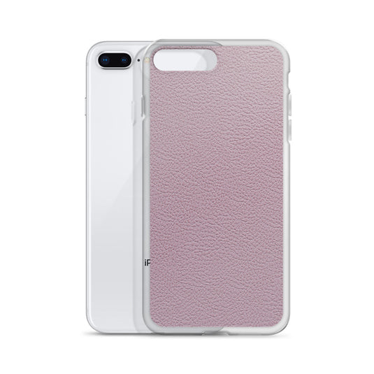 Candy Pink Leather iPhone Clear Thin Case CREATIVETECH