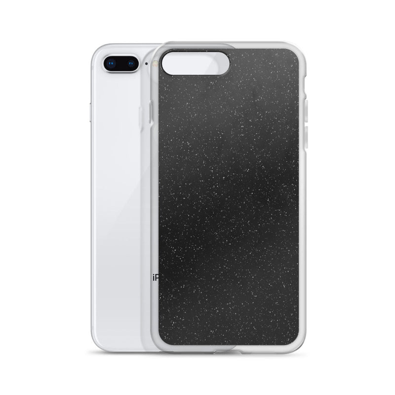 Load image into Gallery viewer, Black Speckled iPhone Clear Thin Case CREATIVETECH
