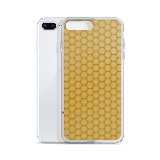 Honeycomb Wax Yellow  iPhone Clear Thin Case CREATIVETECH