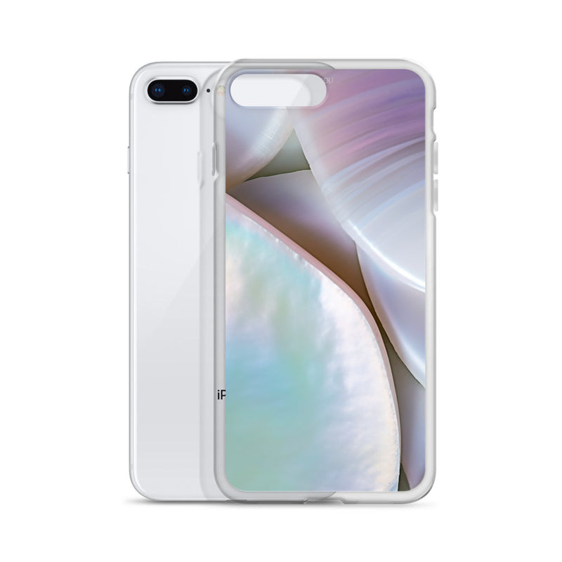 Load image into Gallery viewer, Mother of Pearl Soft Pink iPhone Clear Thin Case CREATIVETECH