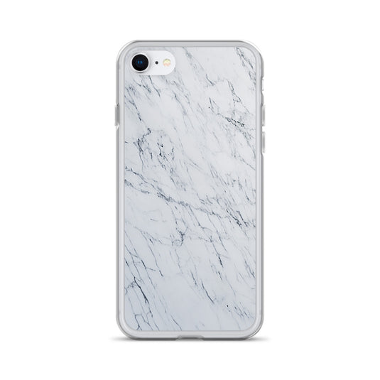 White Marble Stone iPhone Clear Thin Case CREATIVETECH