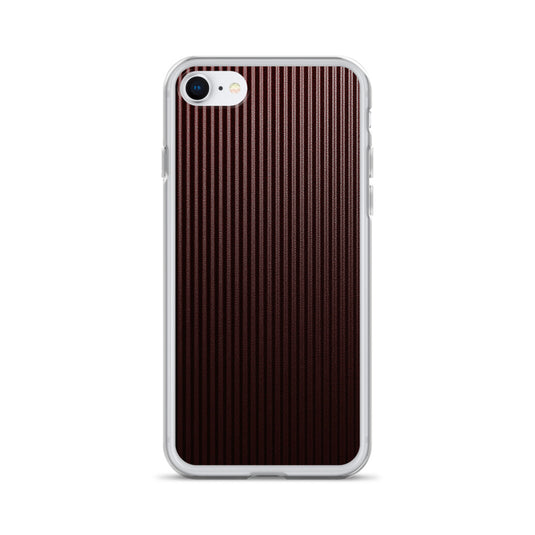 Dark Red Carbon Fiber iPhone Clear Thin Case CREATIVETECH