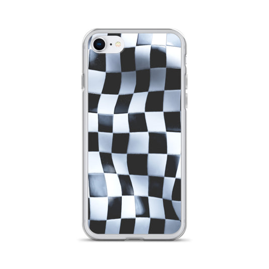 Chess Board Black White iPhone Clear Thin Case CREATIVETECH