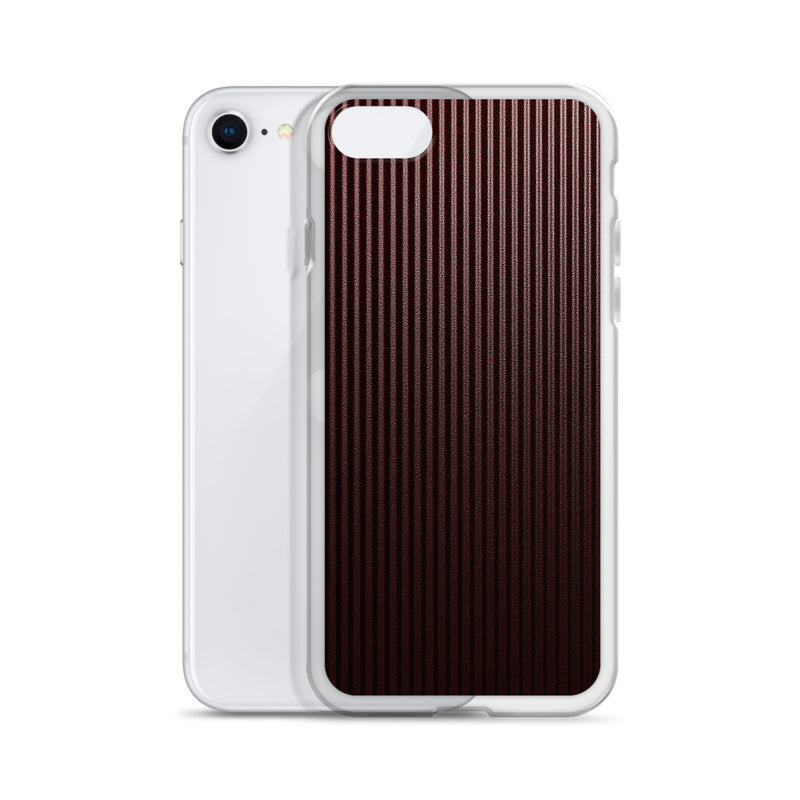 Load image into Gallery viewer, Dark Red Carbon Fiber iPhone Clear Thin Case CREATIVETECH