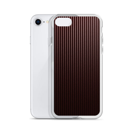Dark Red Carbon Fiber iPhone Clear Thin Case CREATIVETECH