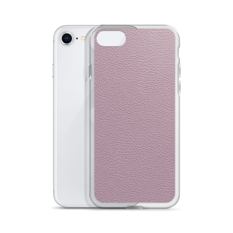 Load image into Gallery viewer, Candy Pink Leather iPhone Clear Thin Case CREATIVETECH