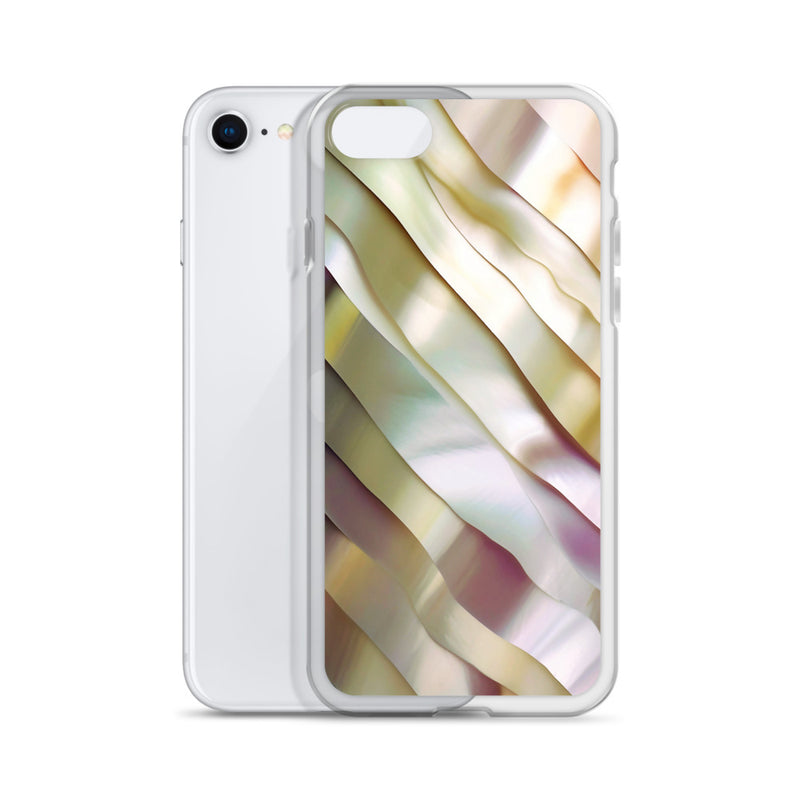 Load image into Gallery viewer, Soft Yellow Pink Pearl iPhone Clear Thin Case CREATIVETECH
