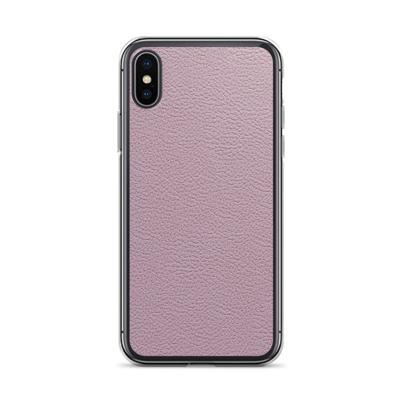 Load image into Gallery viewer, Candy Pink Leather iPhone Clear Thin Case CREATIVETECH
