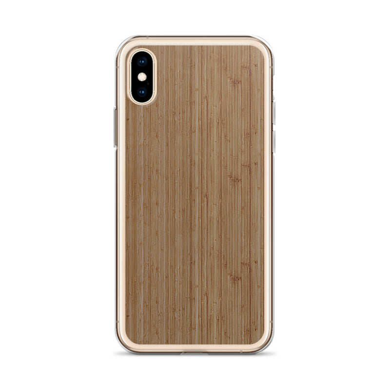 Load image into Gallery viewer, Bamboo Brown Wood iPhone Clear Thin Case CREATIVETECH