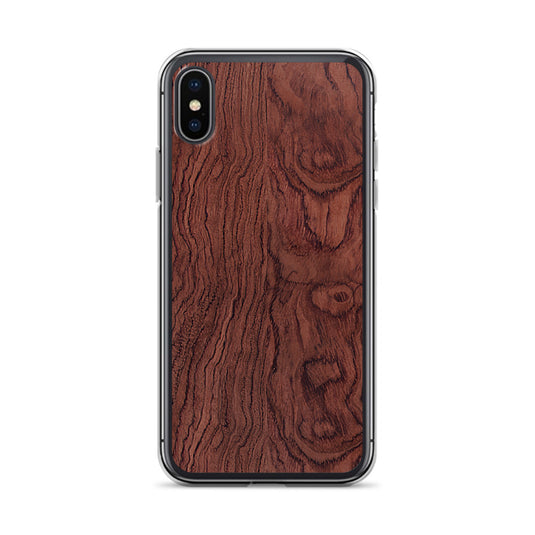 Bubinga Brown Wood iPhone Clear Thin Case CREATIVETECH