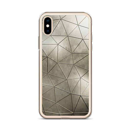 Aged Gold Polygon iPhone Clear Thin Case CREATIVETECH
