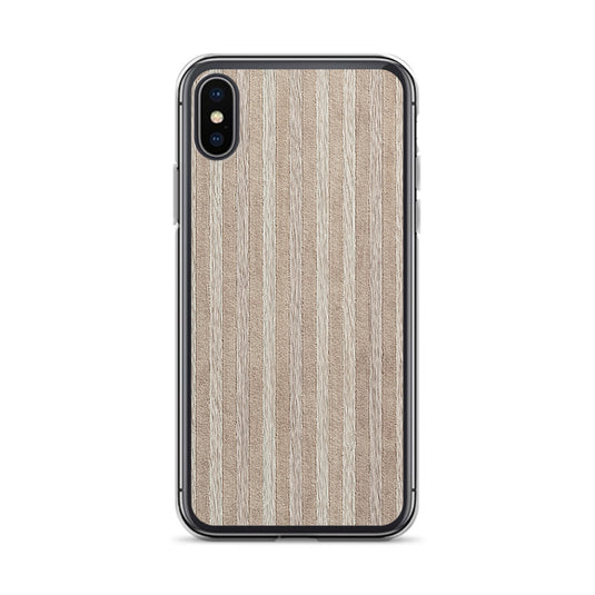 Light Brown Striped Wood iPhone Clear Thin Case CREATIVETECH