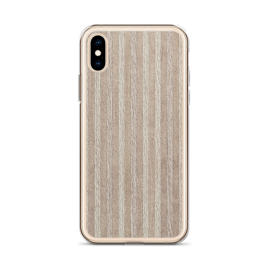 Light Brown Striped Wood iPhone Clear Thin Case CREATIVETECH