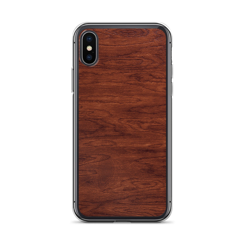 Load image into Gallery viewer, Brown Wood iPhone Clear Thin Case CREATIVETECH