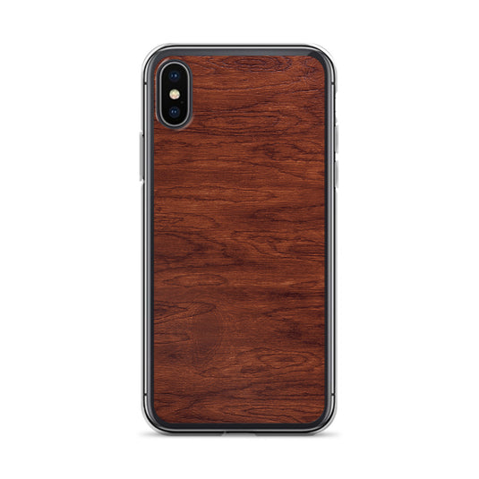 Brown Wood iPhone Clear Thin Case CREATIVETECH