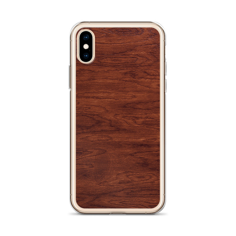 Load image into Gallery viewer, Brown Wood iPhone Clear Thin Case CREATIVETECH
