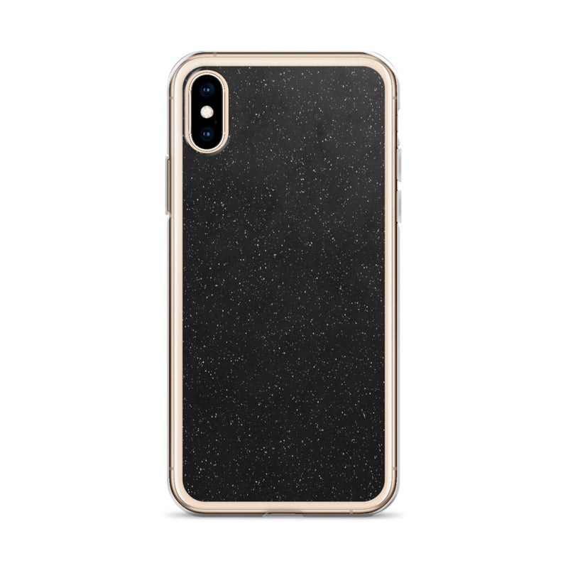 Load image into Gallery viewer, Black Speckled iPhone Clear Thin Case CREATIVETECH
