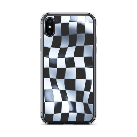 Chess Board Black White iPhone Clear Thin Case CREATIVETECH