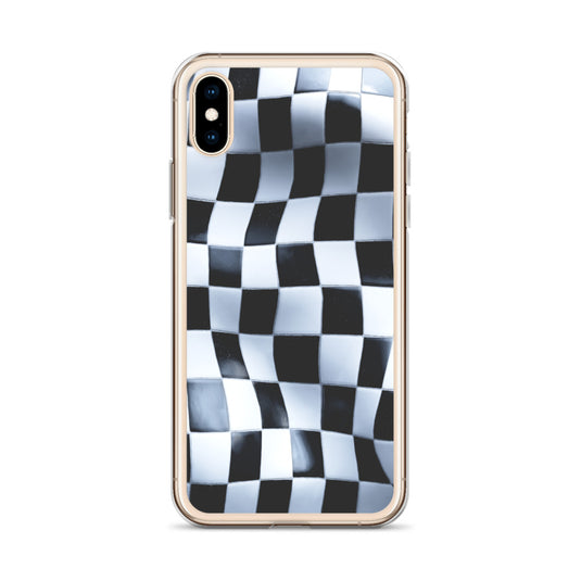 Chess Board Black White iPhone Clear Thin Case CREATIVETECH