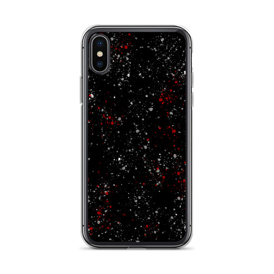 Painted Black White Red iPhone Clear Thin Case CREATIVETECH