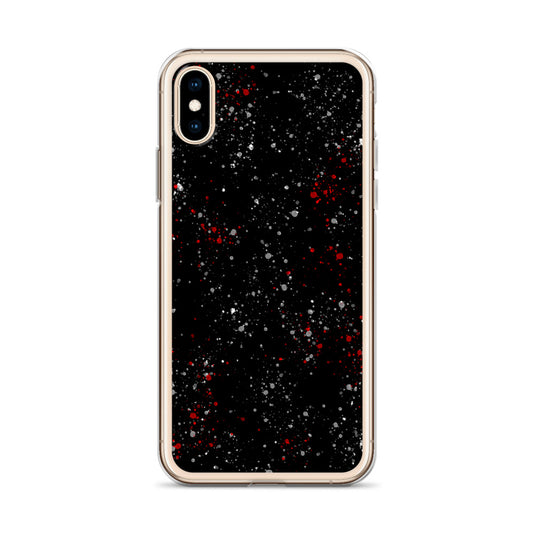 Painted Black White Red iPhone Clear Thin Case CREATIVETECH