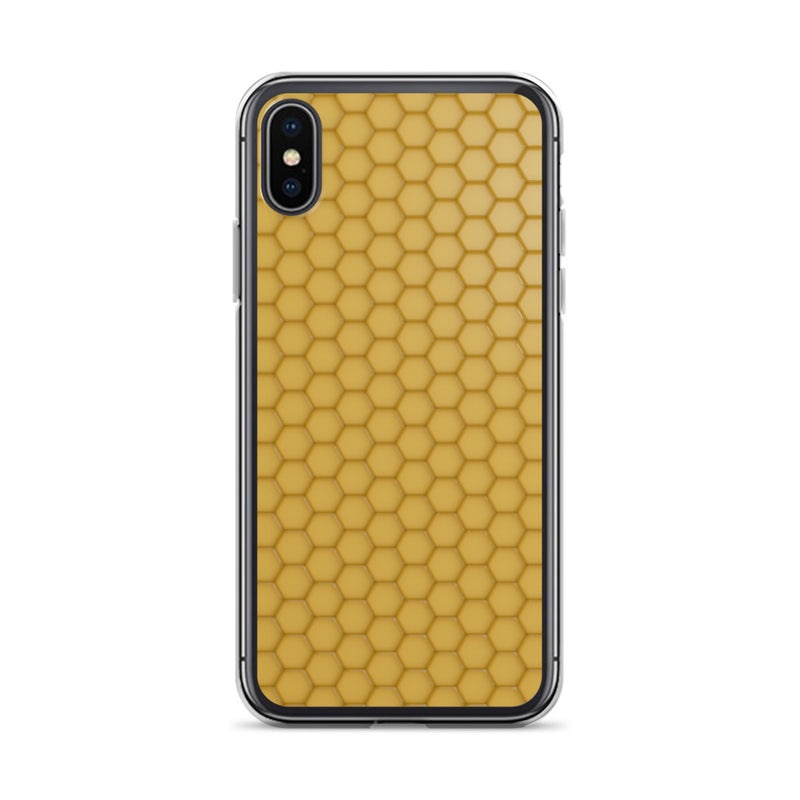 Load image into Gallery viewer, Honeycomb Wax Yellow  iPhone Clear Thin Case CREATIVETECH
