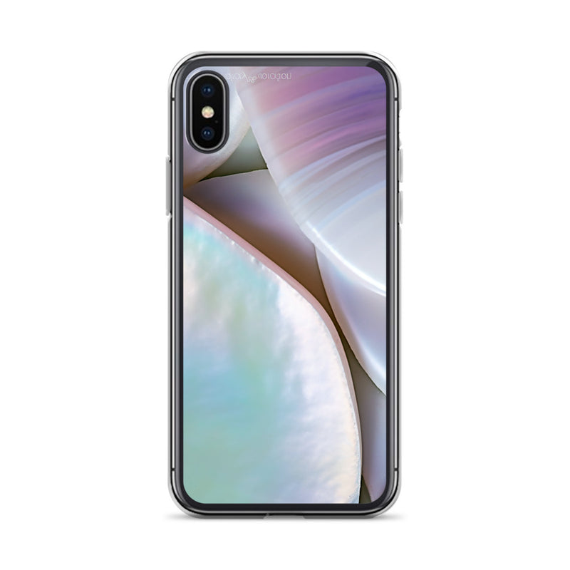 Load image into Gallery viewer, Mother of Pearl Soft Pink iPhone Clear Thin Case CREATIVETECH