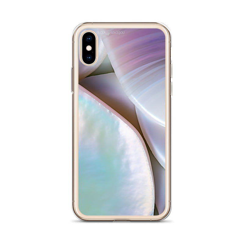 Load image into Gallery viewer, Mother of Pearl Soft Pink iPhone Clear Thin Case CREATIVETECH