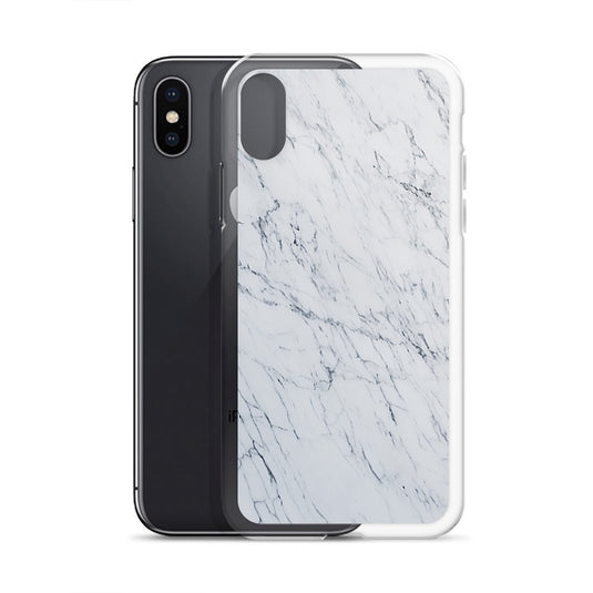 White Marble Stone iPhone Clear Thin Case CREATIVETECH