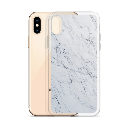 White Marble Stone iPhone Clear Thin Case CREATIVETECH