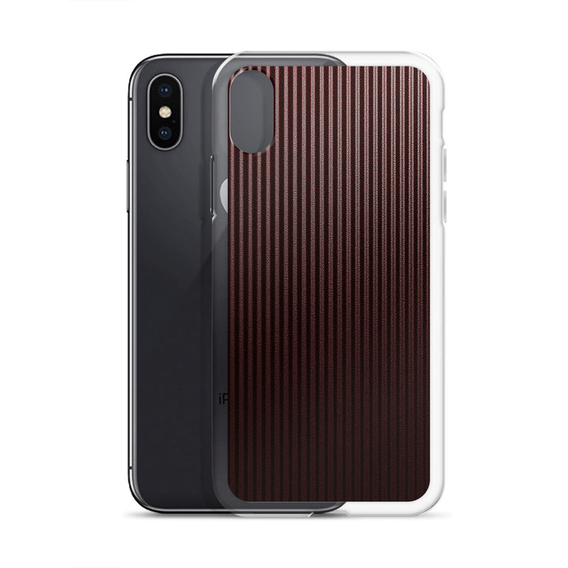 Load image into Gallery viewer, Dark Red Carbon Fiber iPhone Clear Thin Case CREATIVETECH