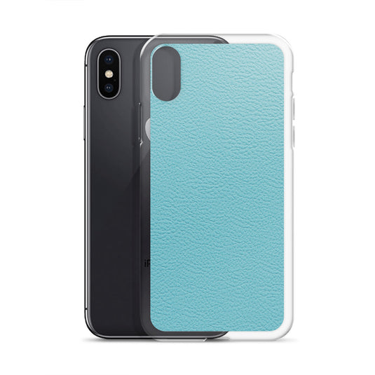 Mint Green Leather iPhone Clear Thin Case CREATIVETECH