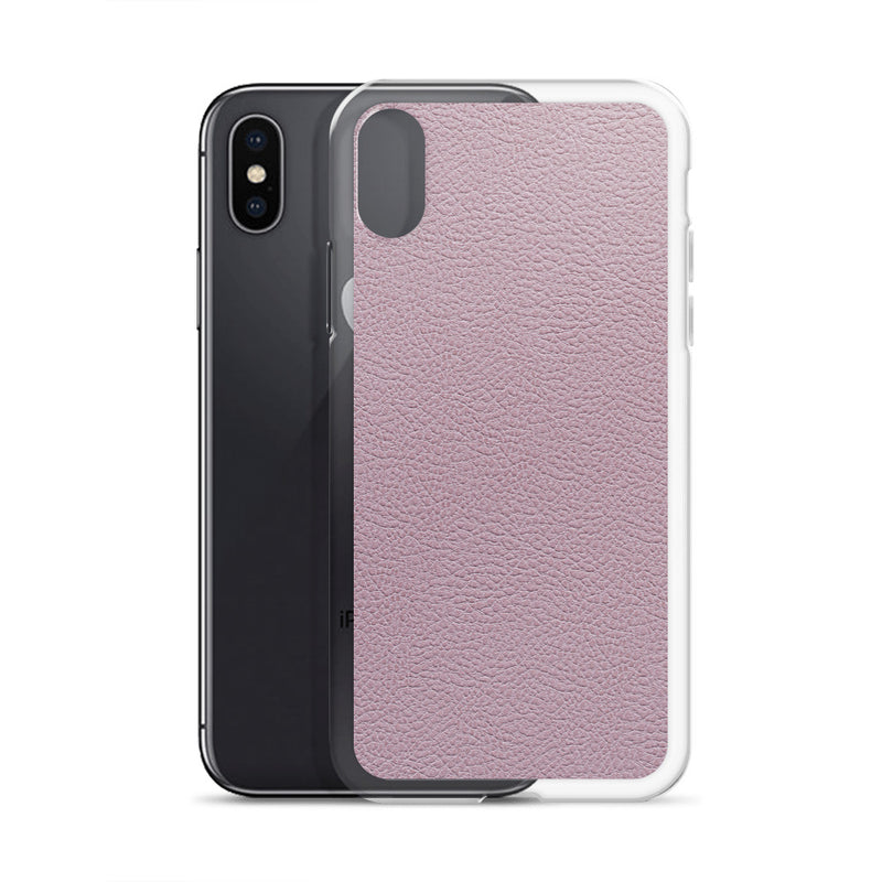 Load image into Gallery viewer, Candy Pink Leather iPhone Clear Thin Case CREATIVETECH