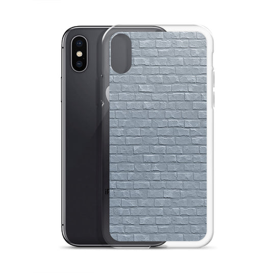 White Brick Stone iPhone Clear Thin Case CREATIVETECH