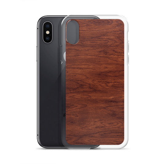 Brown Wood iPhone Clear Thin Case CREATIVETECH