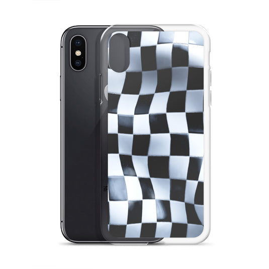 Chess Board Black White iPhone Clear Thin Case CREATIVETECH