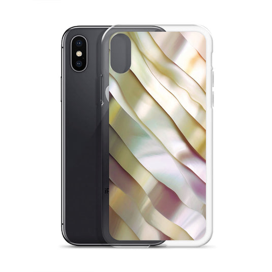 Soft Yellow Pink Pearl iPhone Clear Thin Case CREATIVETECH