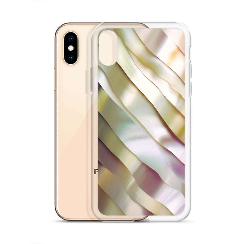 Load image into Gallery viewer, Soft Yellow Pink Pearl iPhone Clear Thin Case CREATIVETECH
