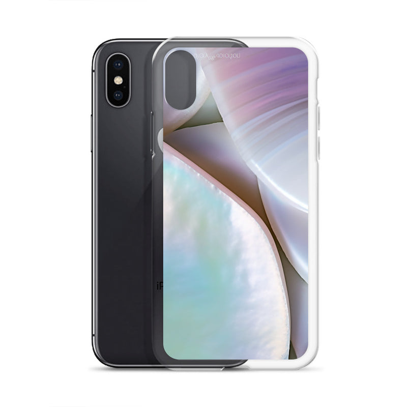 Load image into Gallery viewer, Mother of Pearl Soft Pink iPhone Clear Thin Case CREATIVETECH