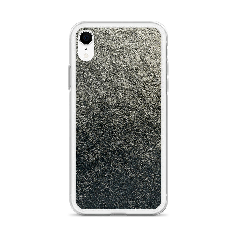 Load image into Gallery viewer, Golden Metal Foil iPhone Clear Thin Case CREATIVETECH
