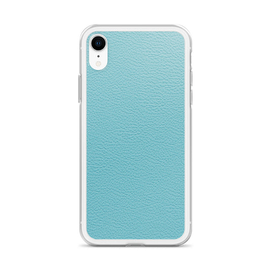 Mint Green Leather iPhone Clear Thin Case CREATIVETECH