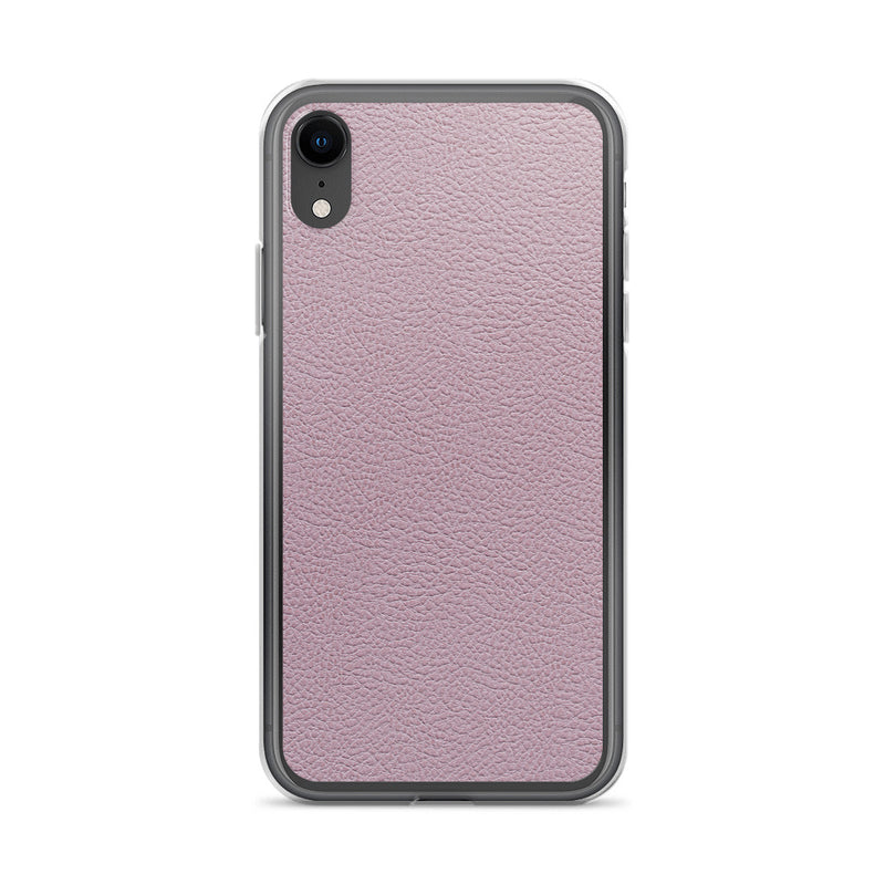 Load image into Gallery viewer, Candy Pink Leather iPhone Clear Thin Case CREATIVETECH
