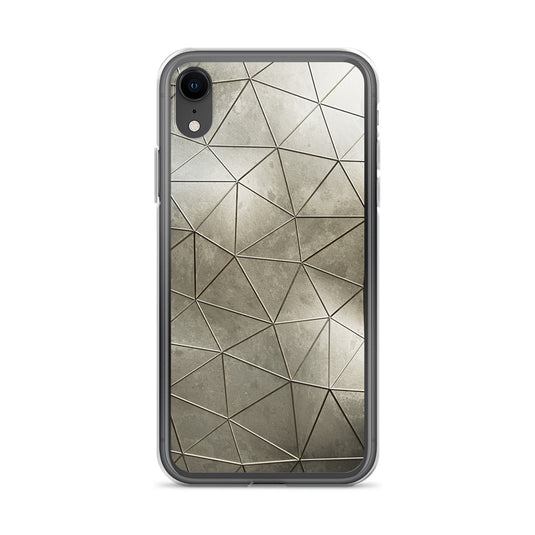 Aged Gold Polygon iPhone Clear Thin Case CREATIVETECH