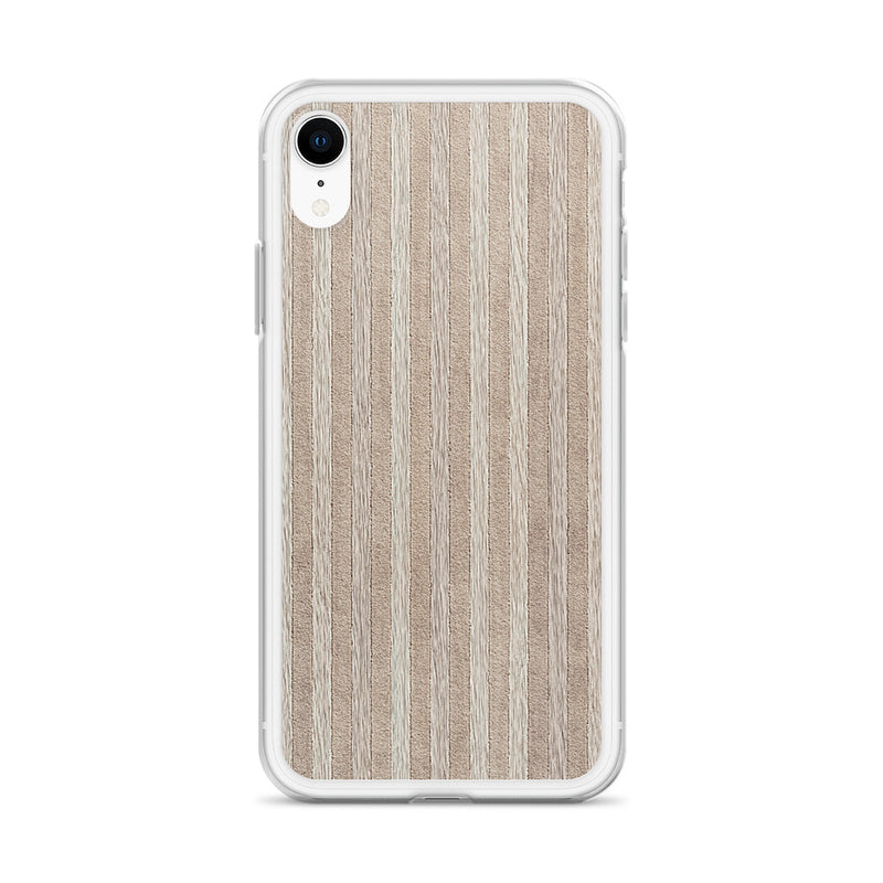 Load image into Gallery viewer, Light Brown Striped Wood iPhone Clear Thin Case CREATIVETECH
