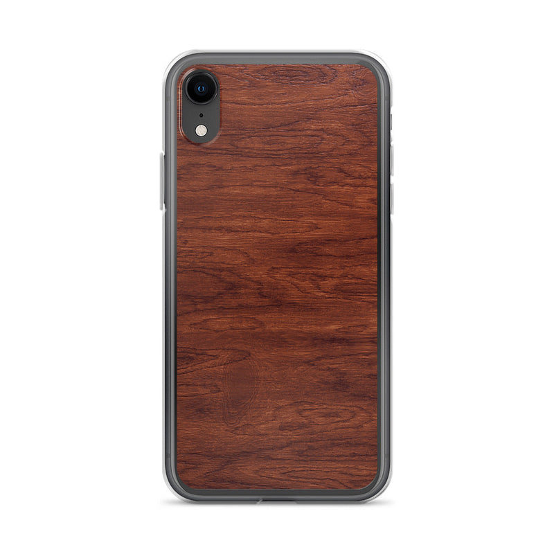 Load image into Gallery viewer, Brown Wood iPhone Clear Thin Case CREATIVETECH