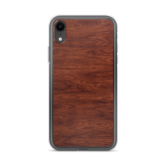 Brown Wood iPhone Clear Thin Case CREATIVETECH