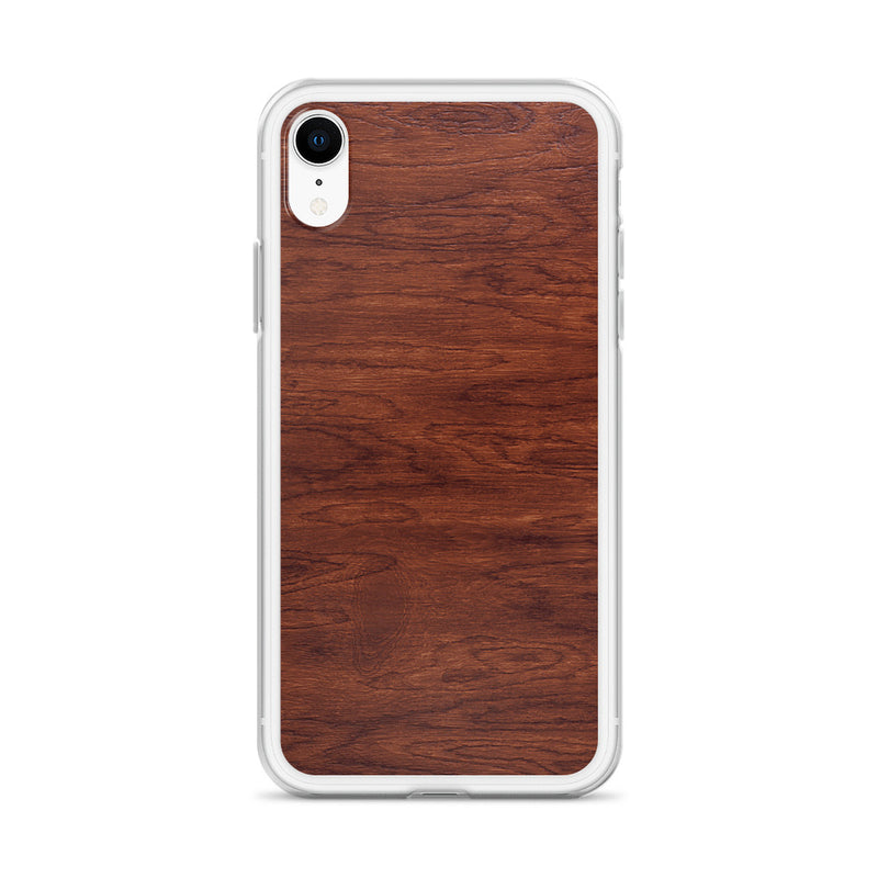 Load image into Gallery viewer, Brown Wood iPhone Clear Thin Case CREATIVETECH