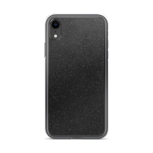 Black Speckled iPhone Clear Thin Case CREATIVETECH