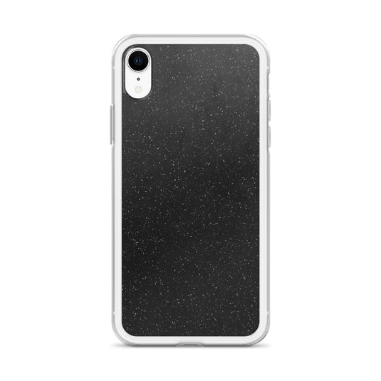 Black Speckled iPhone Clear Thin Case CREATIVETECH