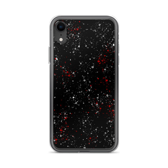 Painted Black White Red iPhone Clear Thin Case CREATIVETECH